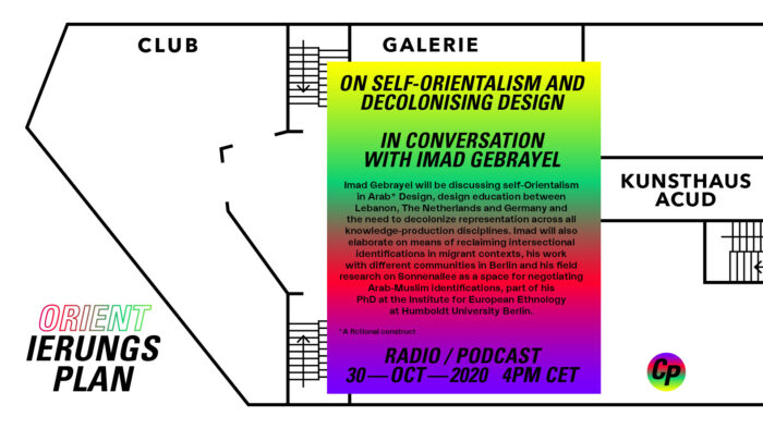 ORIENTierungsplan Episode #3: On Self-Orientalism and Decolonising Design – in conversation with Imad Gebrayel