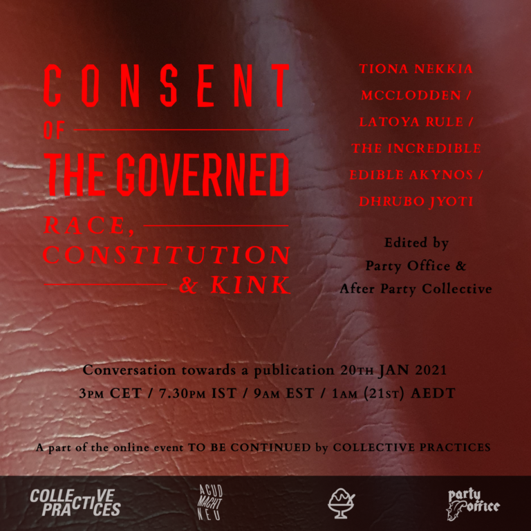 Consent of The Governed: Race, Constitution & Kink